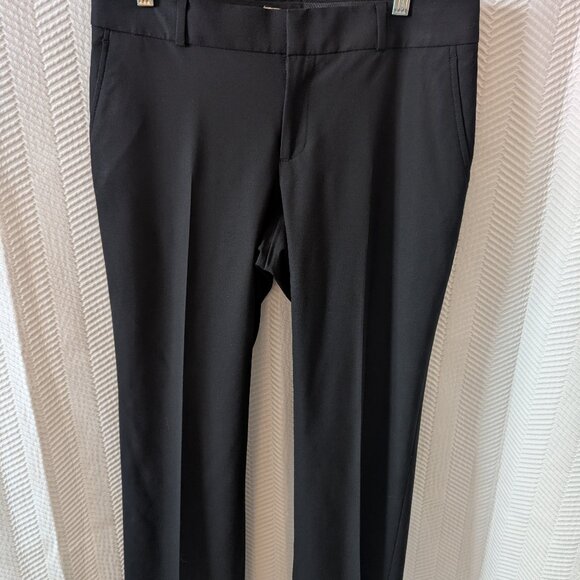 Banana Republic Martin Fit Petite Black Wool Trousers Size 6P - Picture 4 of 9